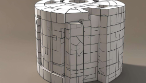 自动3d模型切块ai