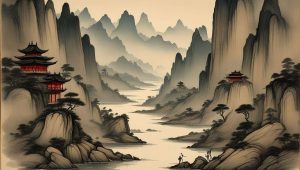 中国山水画长卷生成ai模型
